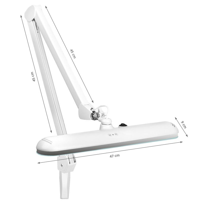 Elegant LED workshop lamp 801 l with a vice reg. white light intensity - BVShop