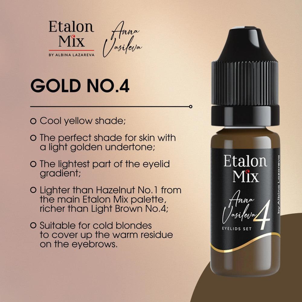 Etalon Mix Eyelids Pigment Set By Anna Vasileva 4x5ml - BVShop