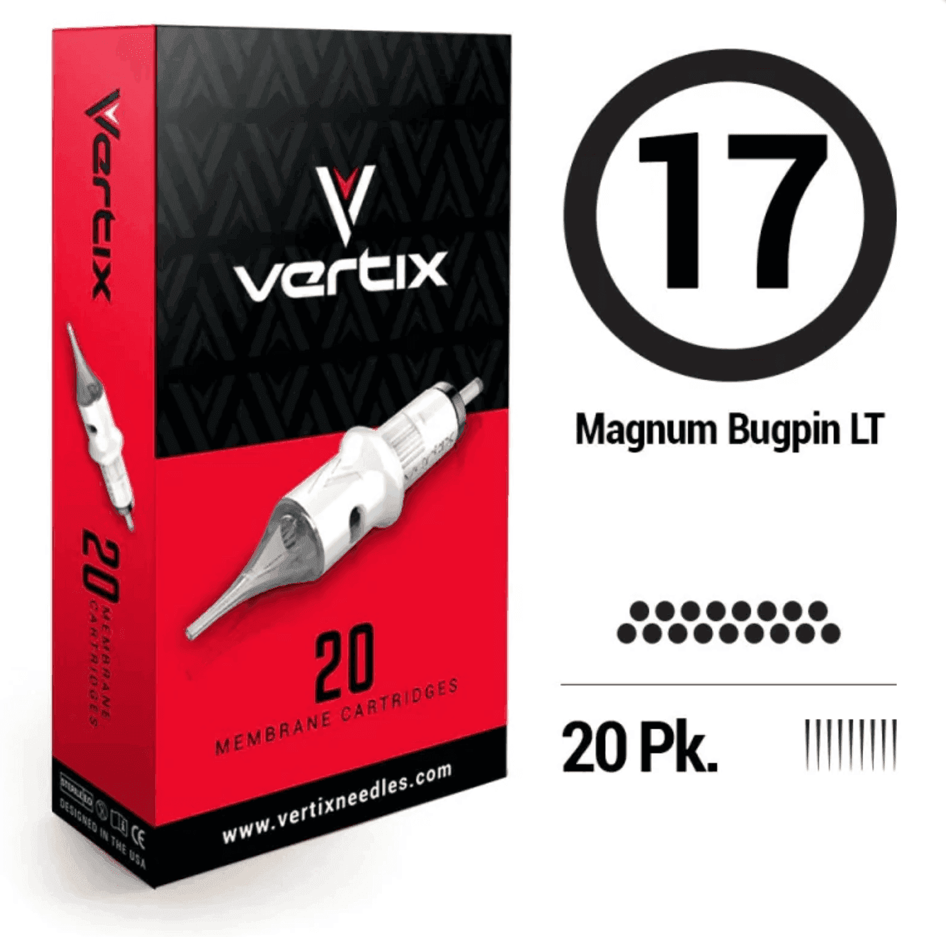 Vertix Tattoo Magnum Bugpin Cartridges - BVShop