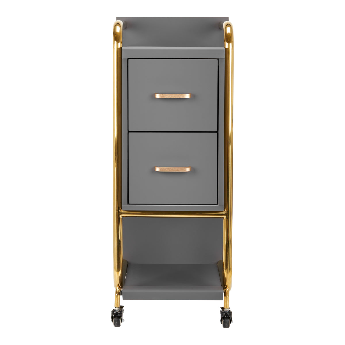 GABBIANO HAIRDRESSER TROLLEY SOLO GOLD GRAY - BVShop