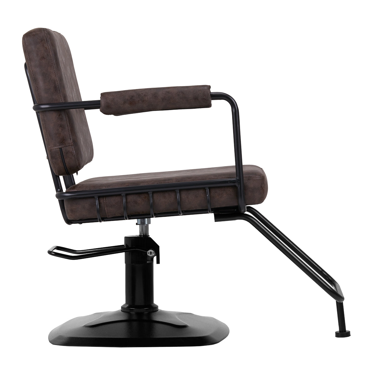 Gabbiano hairdressing chair Katania Loft Old Leather dark brown - BVShop