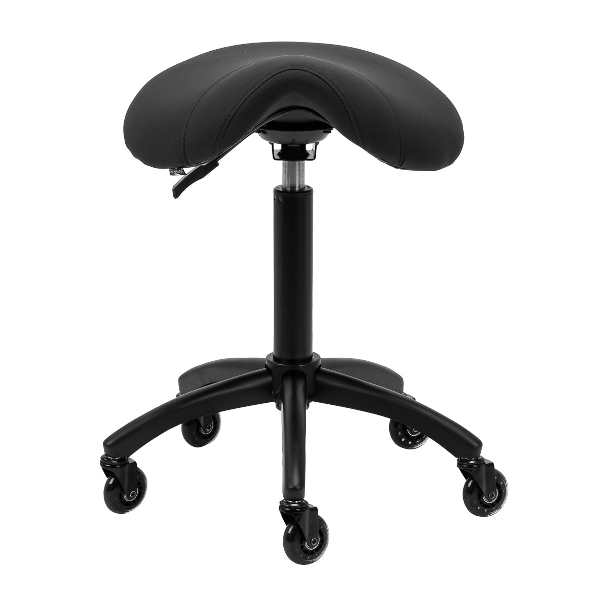 Gabbiano hairdressing stool D032 black - BVShop