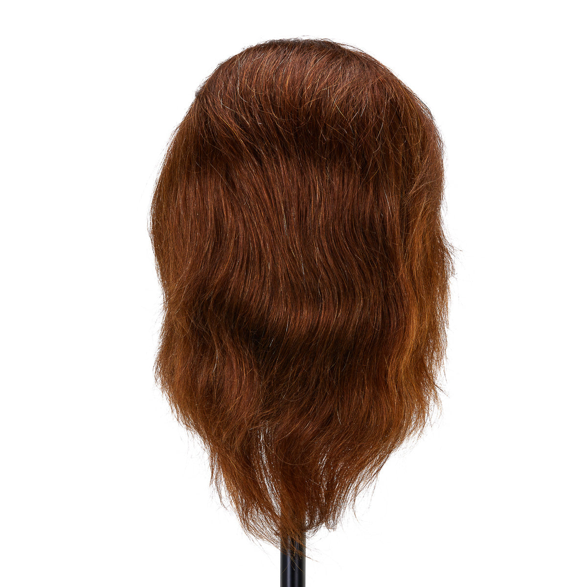 Gabbiano WZ3 hairdressing training head, natural hair, color 4#, length 8" - BVShop