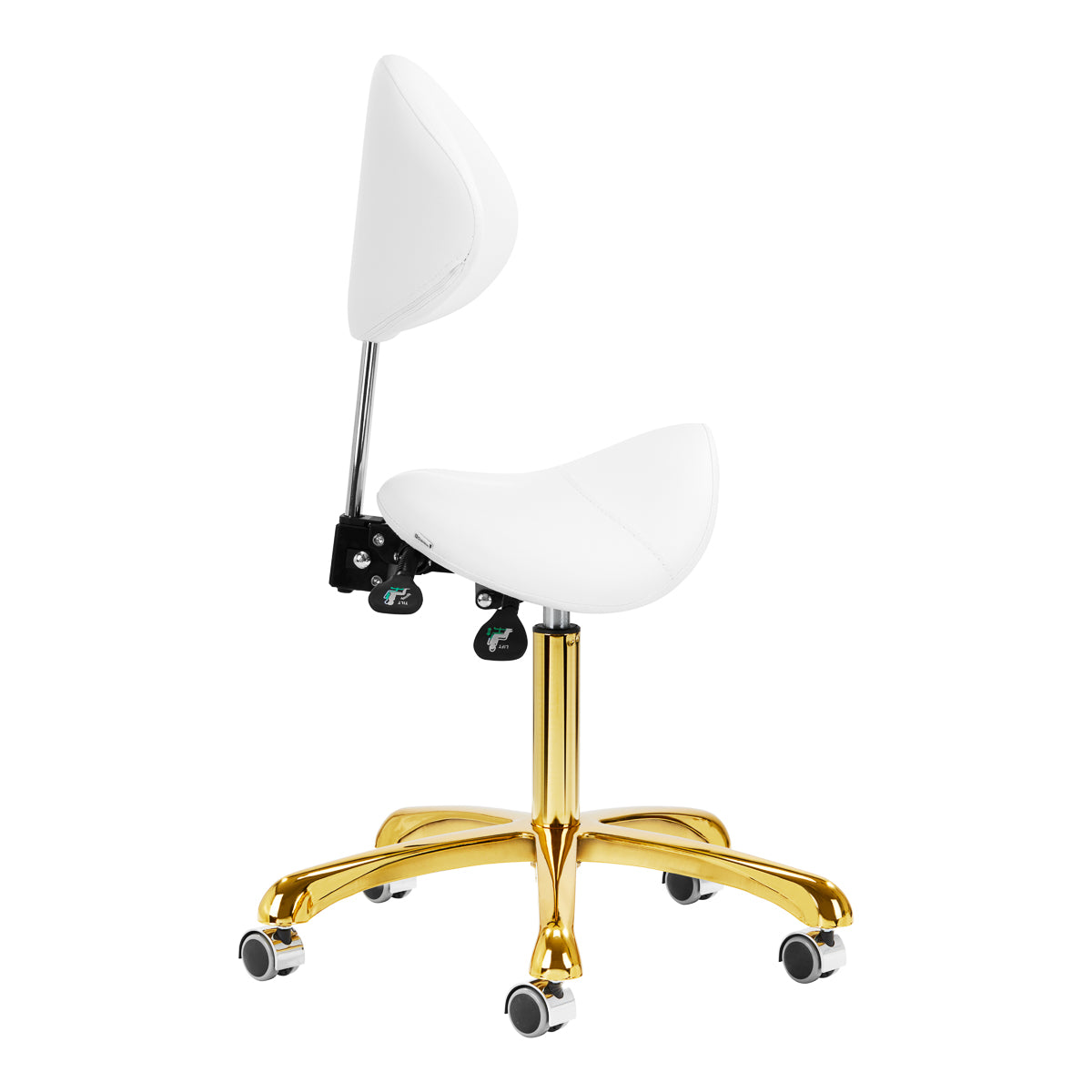 Giovanni cosmetic stool 1004 gold white - BVShop