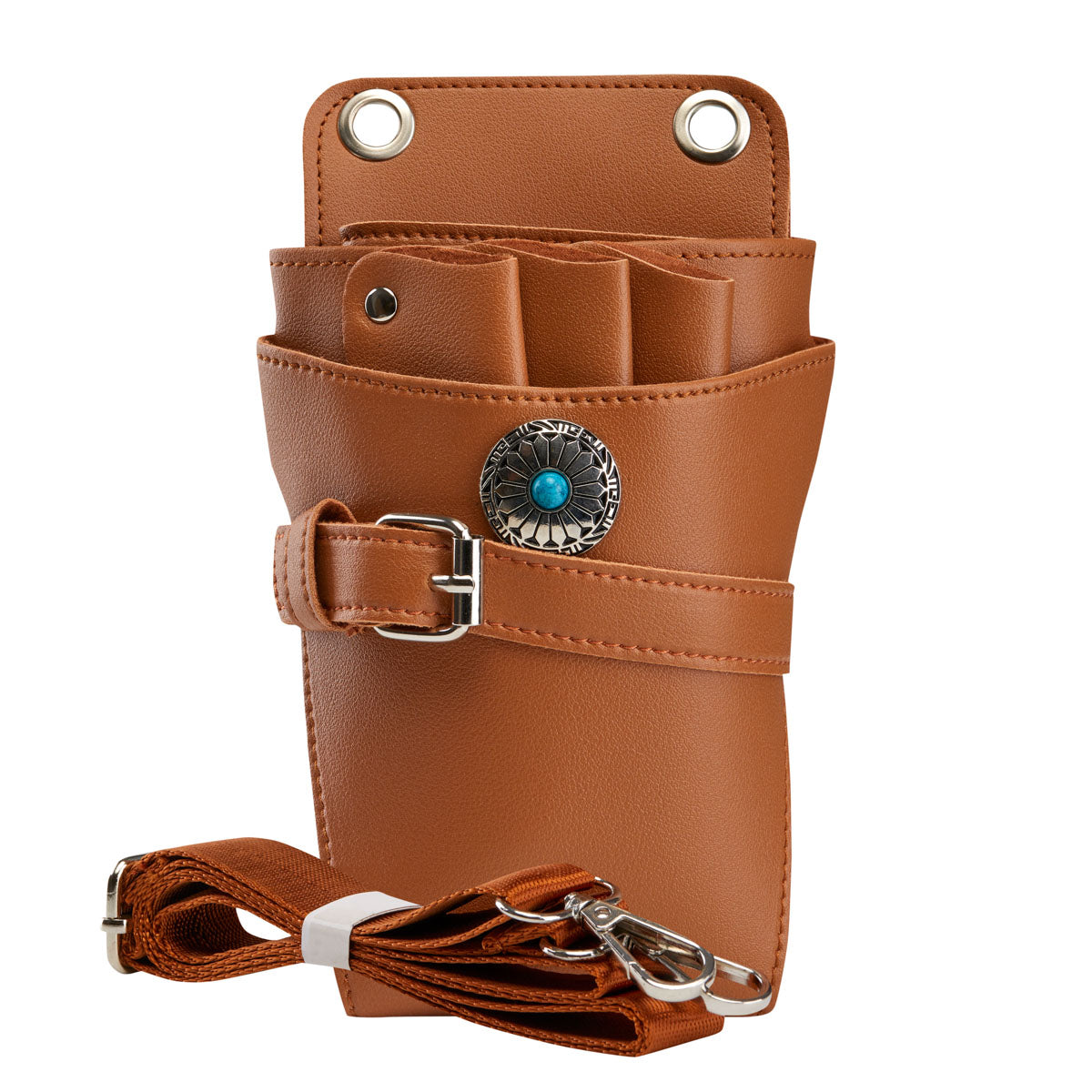 HOLSTER BELT FOR HAIR SCISSORS T14 BROWN - BVShop