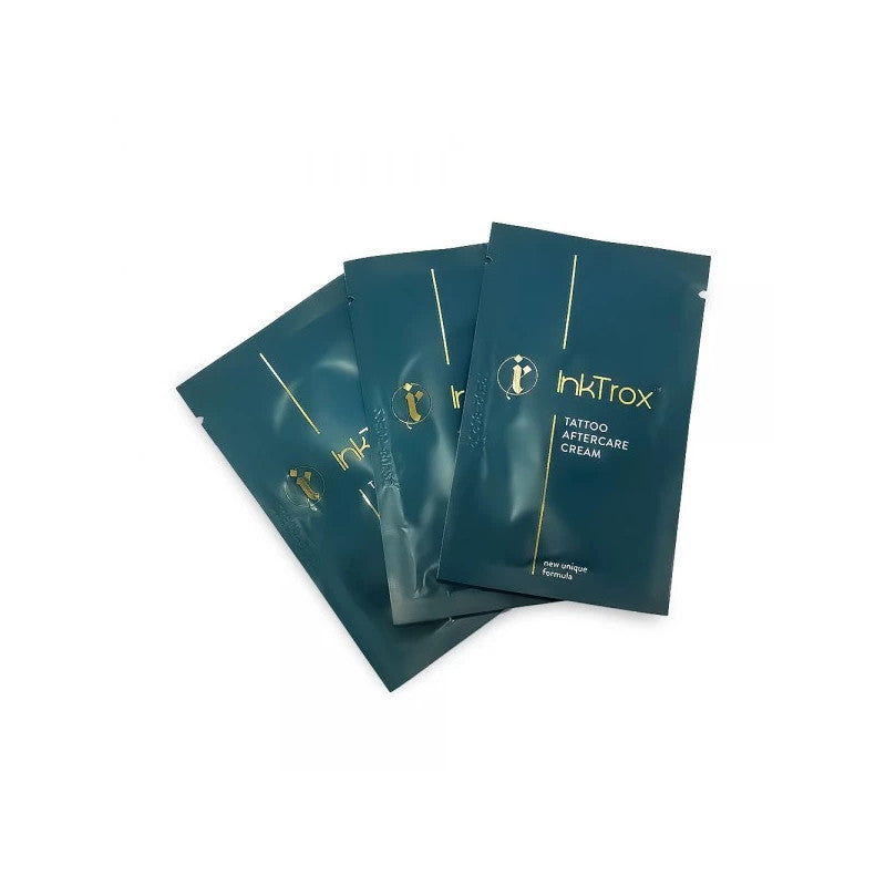 InkTrox Tattoo Aftercare Cream 10ml sachet for fresh tattoo care