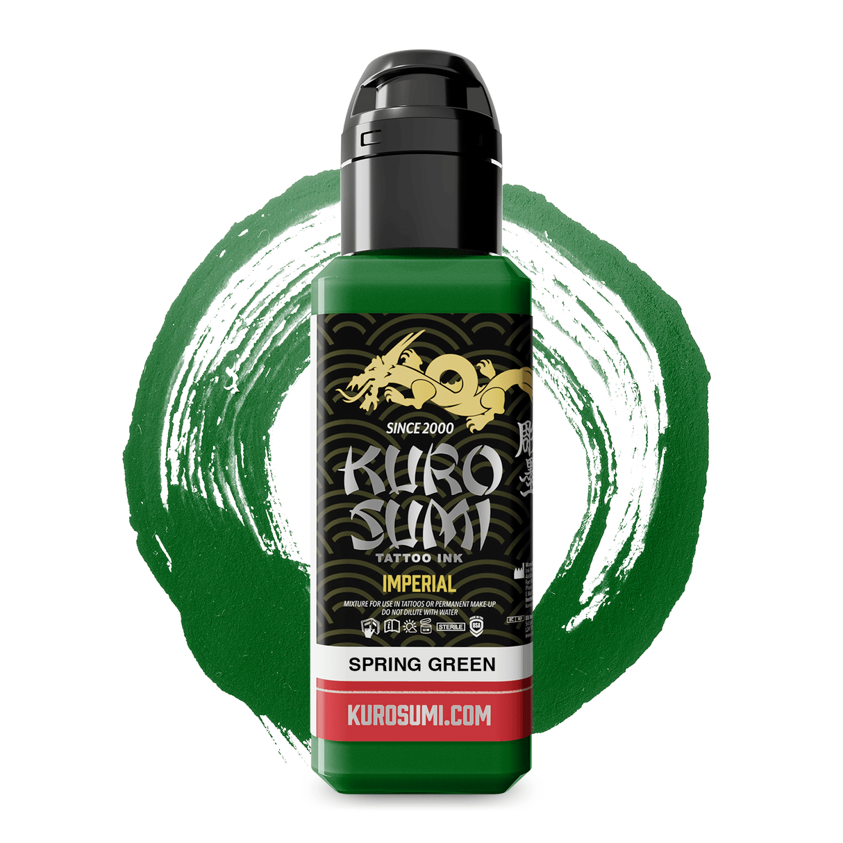 Kuro Sumi Imperial Tattoo Ink Spring Green 44ml - BVShop