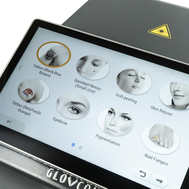Tragbares GLOVCON MED Lasersystem zur Entfernung von Tattoo- und PMU-Pigmenten