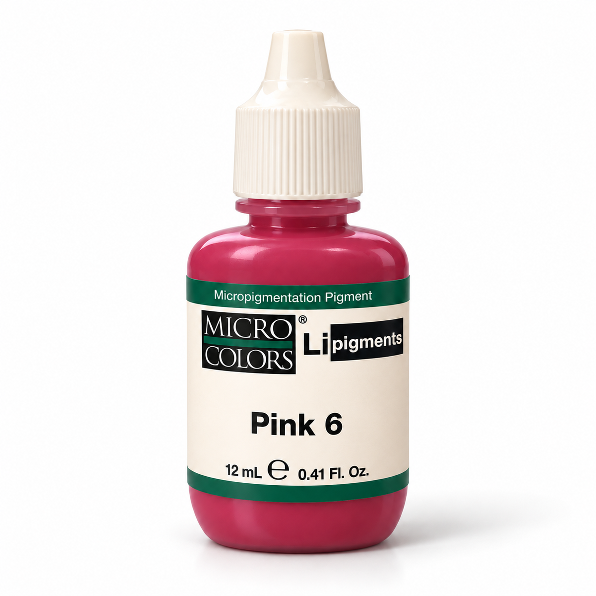 Li Pigments Micro Colors Pink 6 Pigment 12ml — bottle on white background with soft shadow