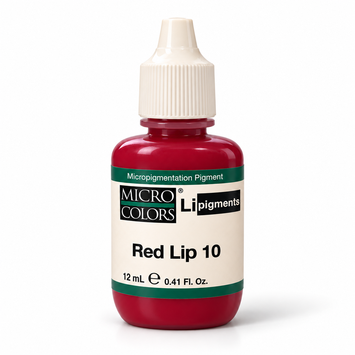 Li Pigments Micro Colors Red Lip 10 Pigment 12ml — bottle on white background with soft shadow