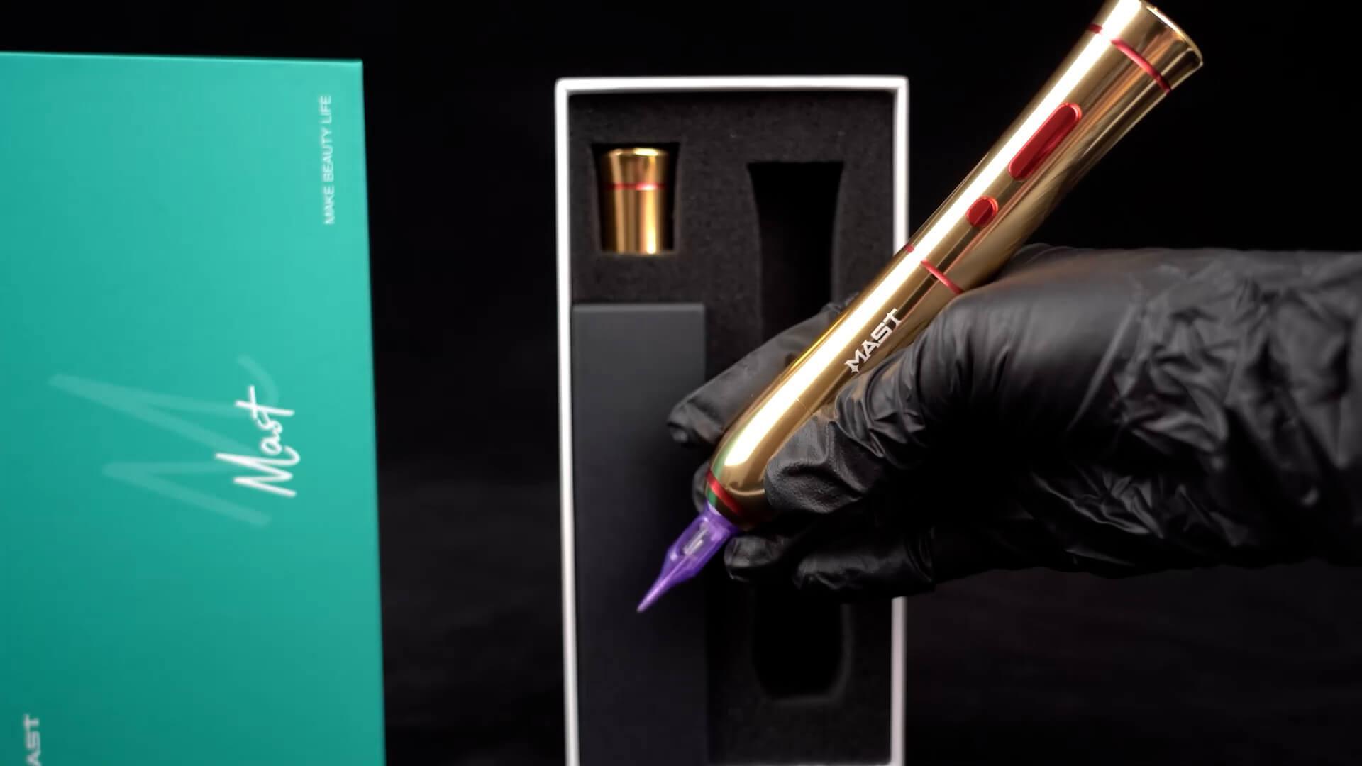 Mast P40 Wireless Tattoo Pen And PMU Machine Pink - BVShop