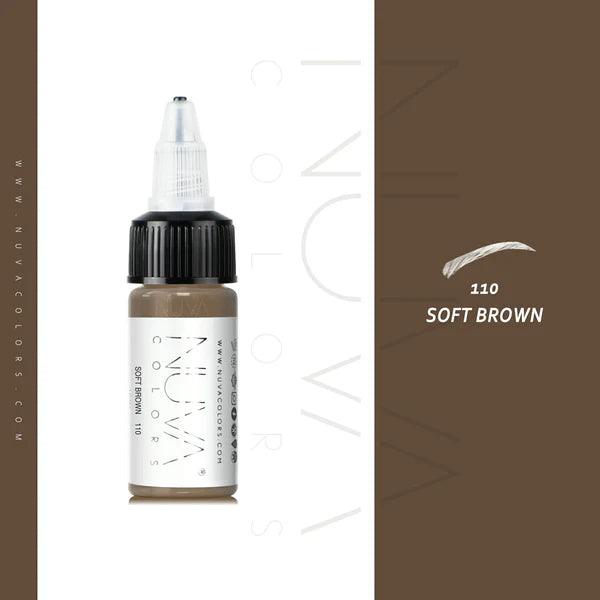 Nuva Colors Eyebrow Pigments 110 SOFT BROWN 15ml - BVShop