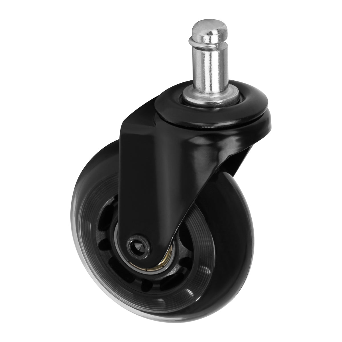 Roll Speed stool wheel black press-on set of 5 pieces - BVShop