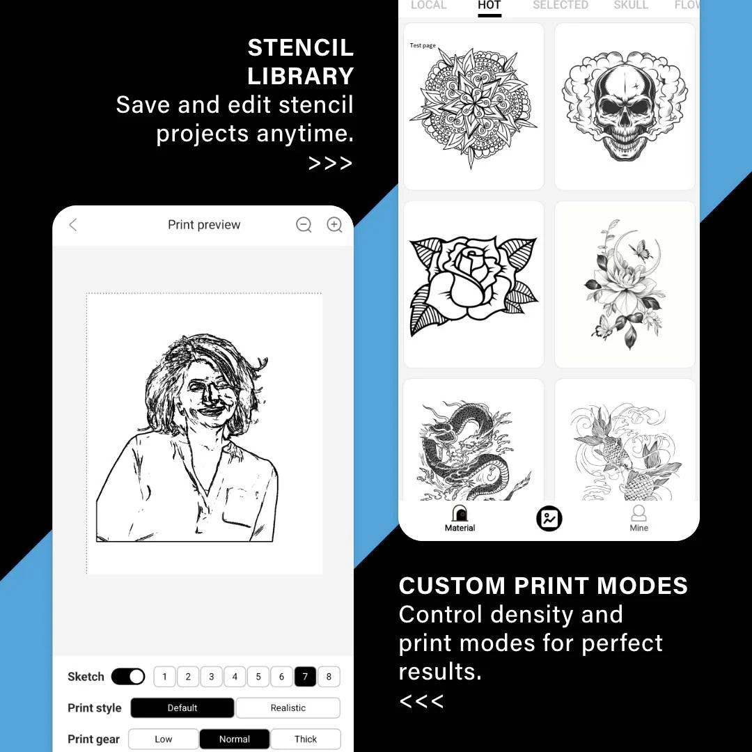 Saferly Bluetooth Stencil Printer - BVShop