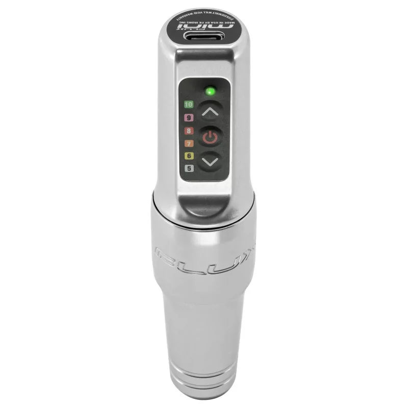 Spektra Flux Mini Silber mit Power Bolt Tattoo- & PMU-Maschine