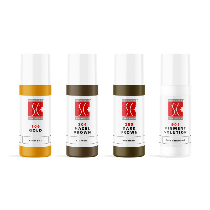 Swiss Color Eyebrow Pigments Set 4x5ml - BVShop