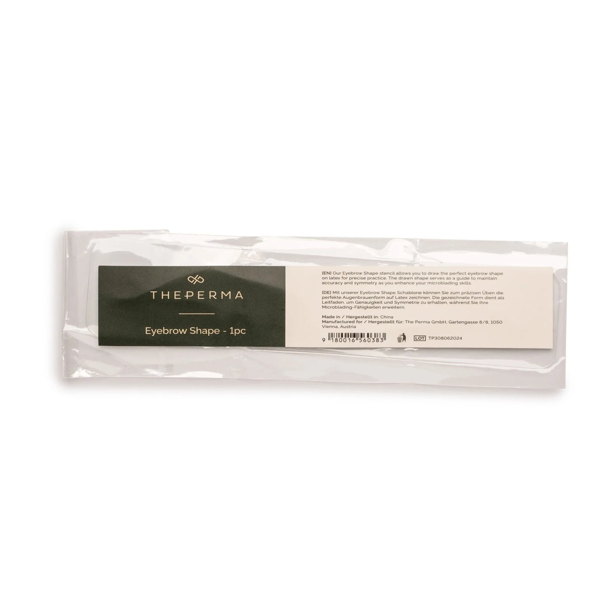 The Perma Eyebrow Shape 1pc showing a sleek, reusable eyebrow stencil for precise, natural-looking eyebrow shaping.