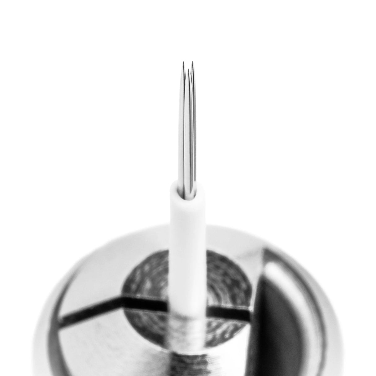 Set of 25 The Perma Microblading Blades 3R, precision tools for eyebrow permanent makeup, shown in a clear display.