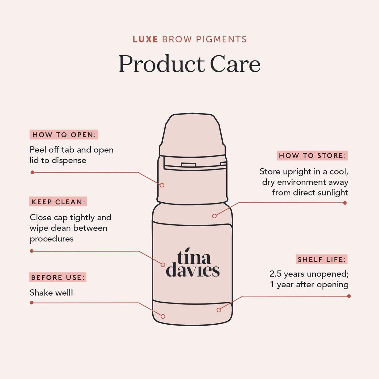 Tina Davies LUXE I ❤️ INK Collection 8x15ml - BVShop