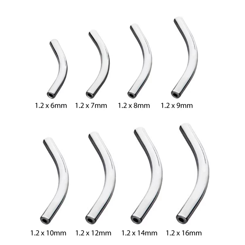 Titan gebogene Stange für Piercing