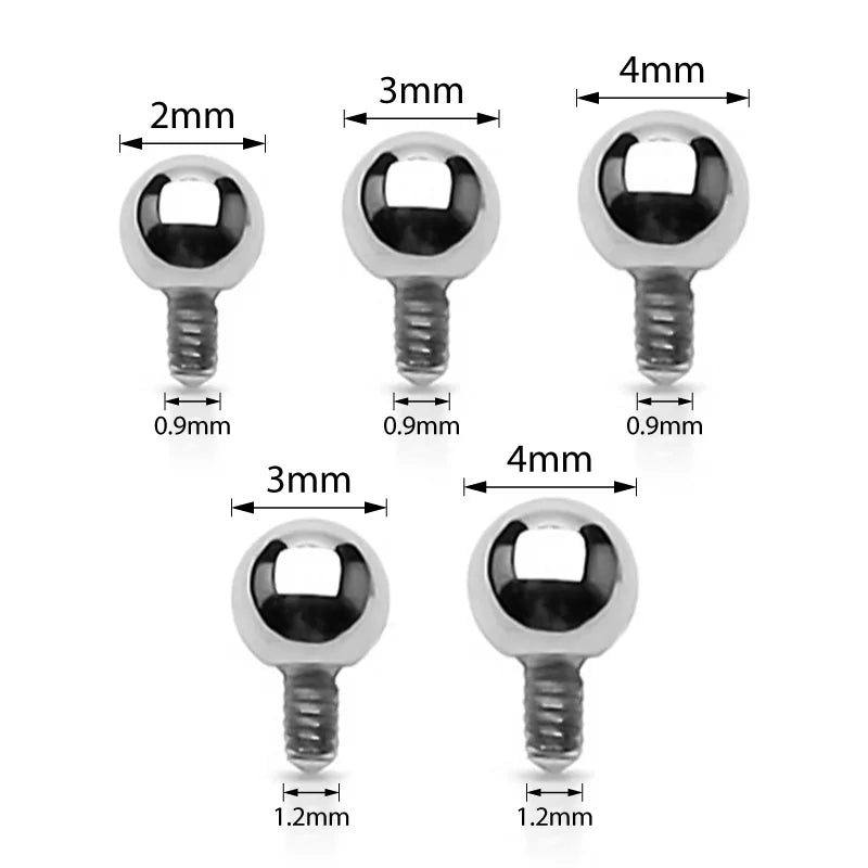 Titan Piercing Labret Kugelspitze