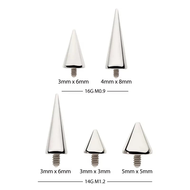 Titan-Piercing Labret-Spitzenspitze