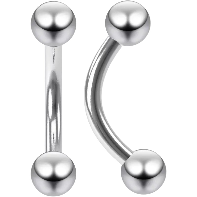 Titanium Push-In Gebogener Labret