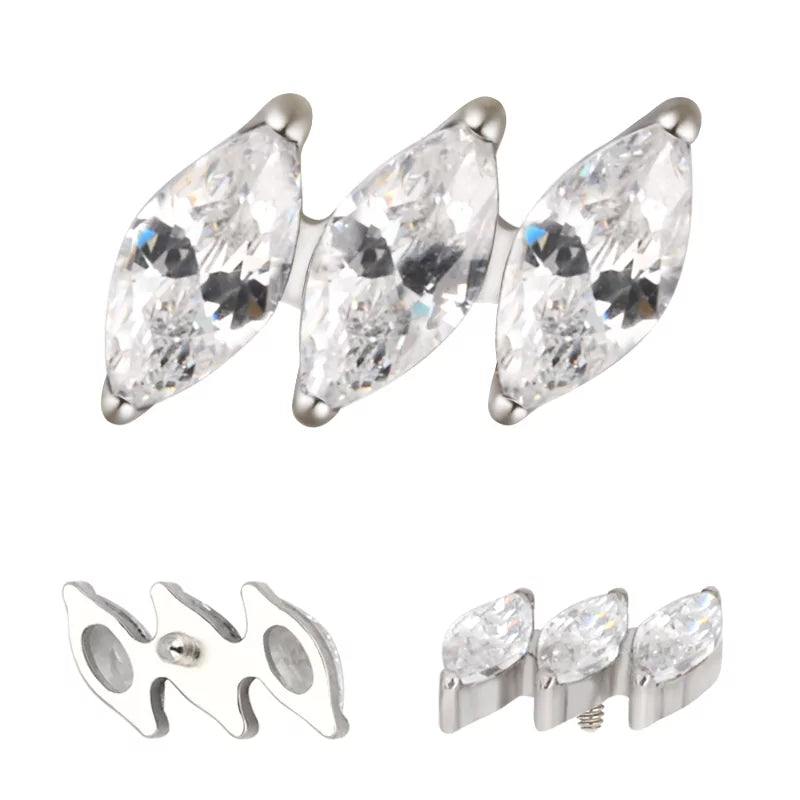 Titanring Diagonal Marquise