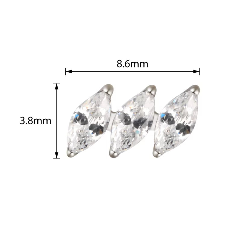 Titanring Diagonal Marquise