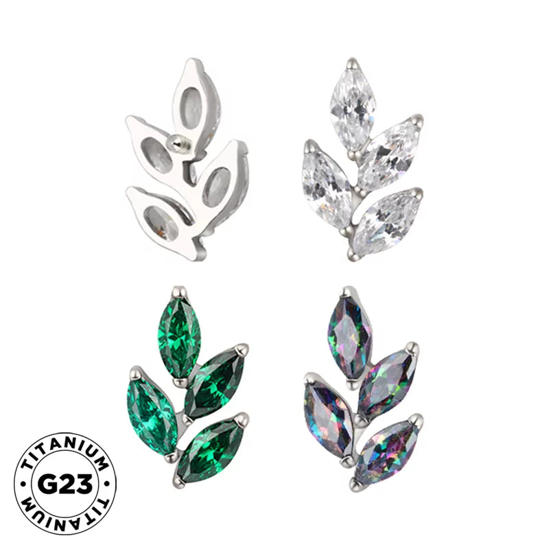 Titanring in Blattform