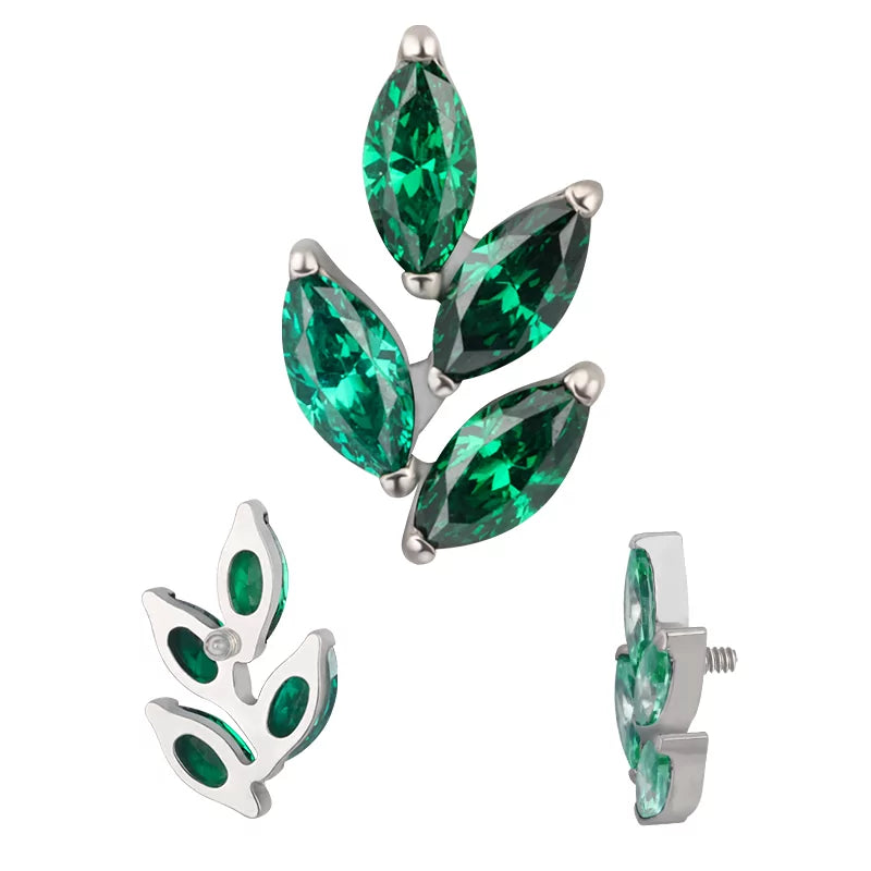 Titanring in Blattform