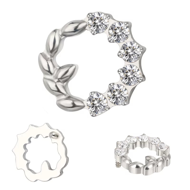 Titanring Olivenkranz