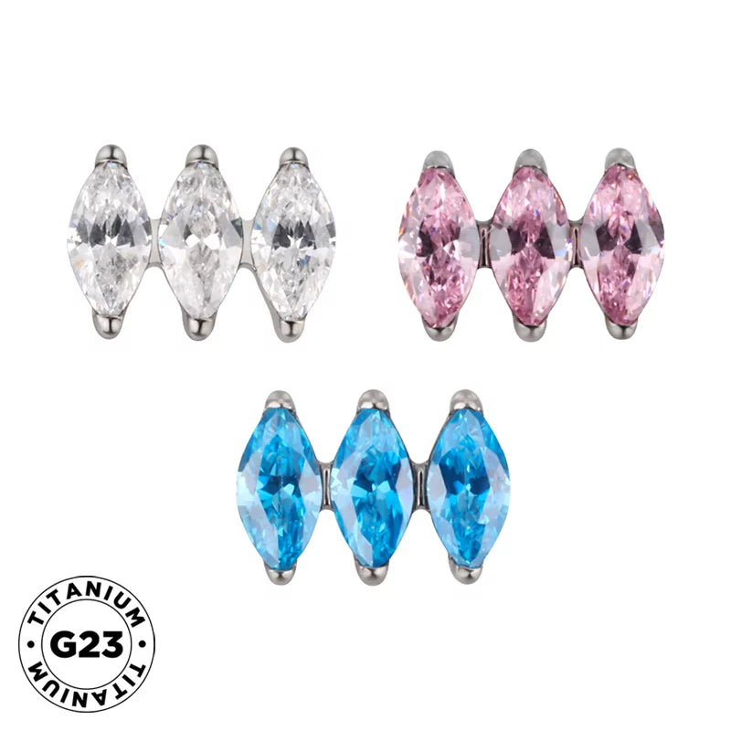 Titanring Parallel Marquise