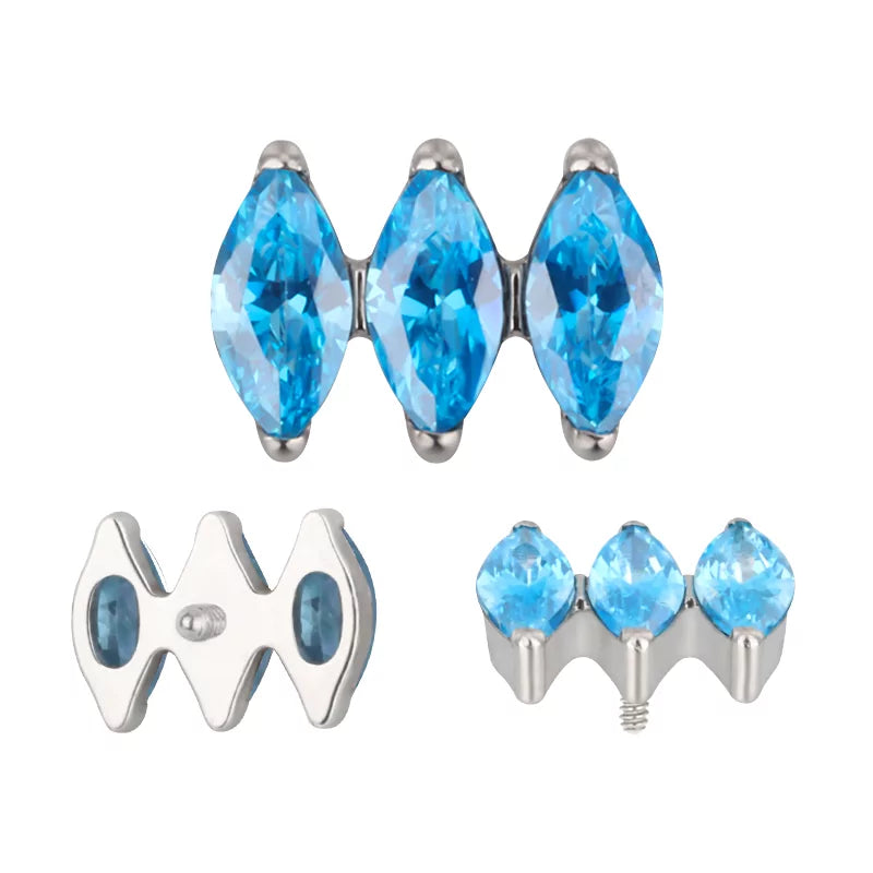 Titanring Parallel Marquise