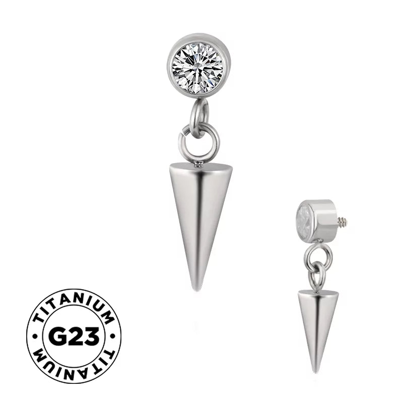 Titanring mit Dornfassung