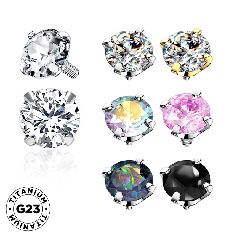 Titanring-Spitzen mit Zirkonia-Fassung