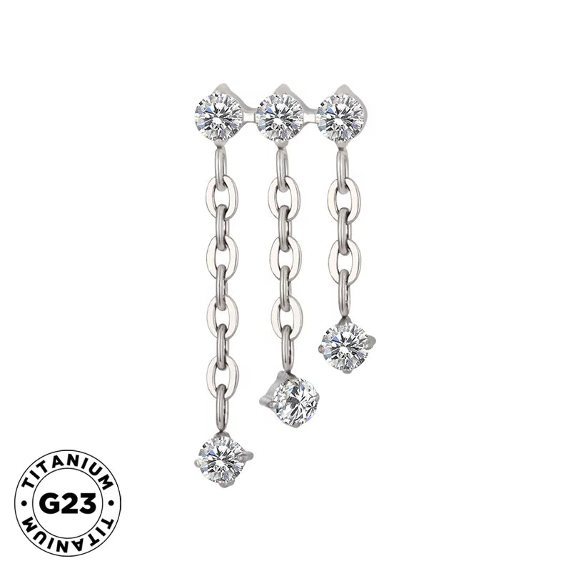 Titan-Dreifachring-Kettenanhänger