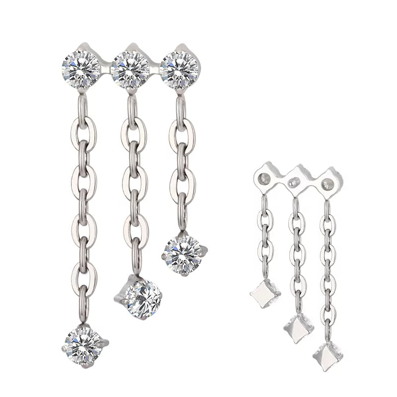 Titan-Dreifachring-Kettenanhänger