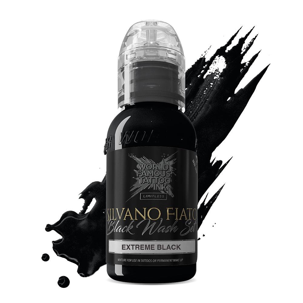 World Famous Limitless Tattoo Ink Silvano Fiato Blackwash Extreme Black 30ml - BVShop