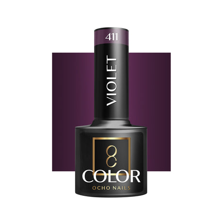 OCHO NAILS Hybrid nail polish violet 411 -5 g - BVShop