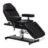 Pro Ink 210DH black tattoo client chair with hydraulic lift