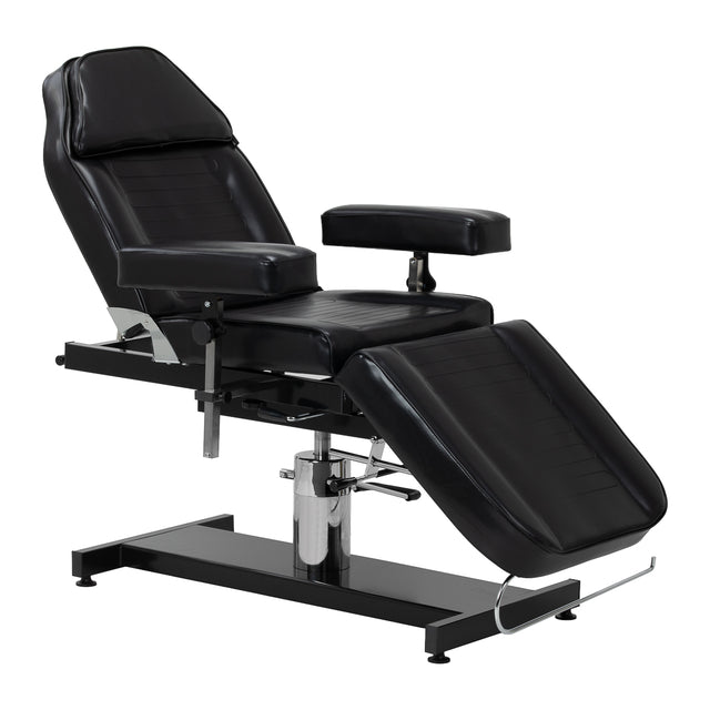 Pro Ink 210DH black tattoo client chair with hydraulic lift
