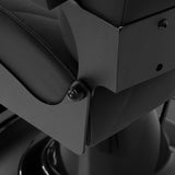 Gabbiano barber chair Bruno with black frame Black - BVShop