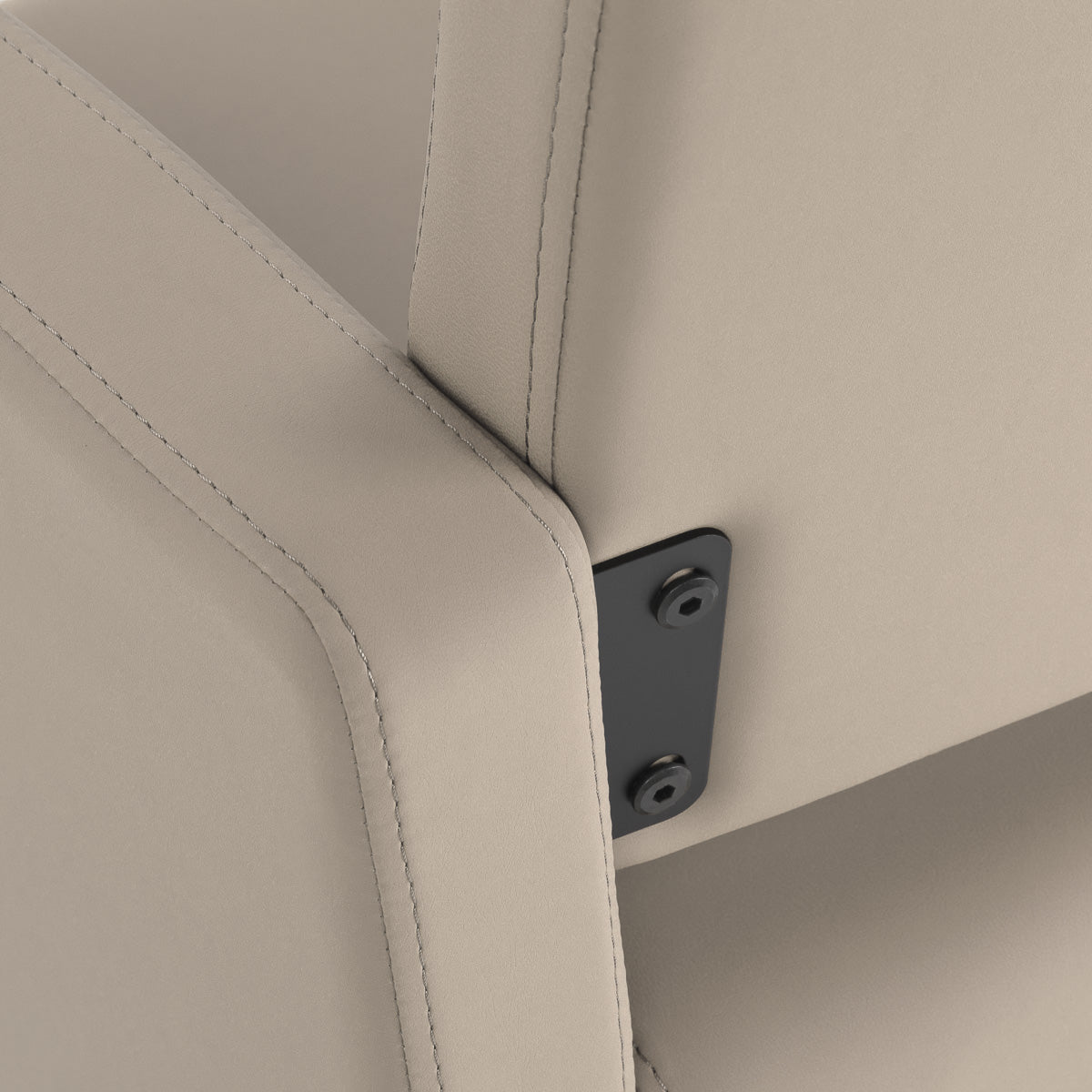 Gabbiano Vitoria hairdressing chair grey-beige - BVShop