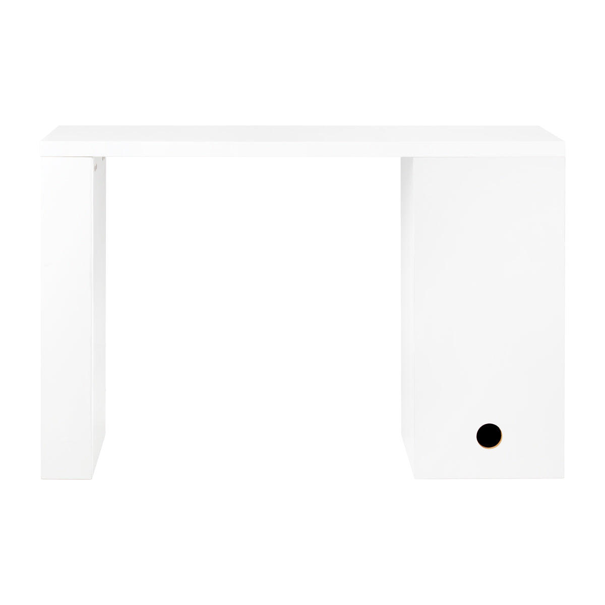 White cosmetic workstation G031 with storage drawers