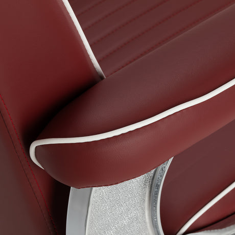 Gabbiano Visionerio barber chair red chrome frame - BVShop