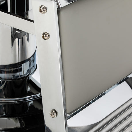 Gabbiano Visionerio barber chair grey chrome frame - BVShop