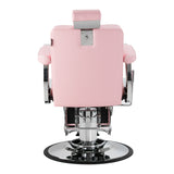 Gabbiano Visionerio barber chair pink chrome frame - BVShop
