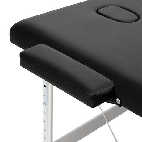 BALANCE aluminium folding massage table 3 segment black - BVShop