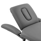 Practical towel hook near the foot section of massage table